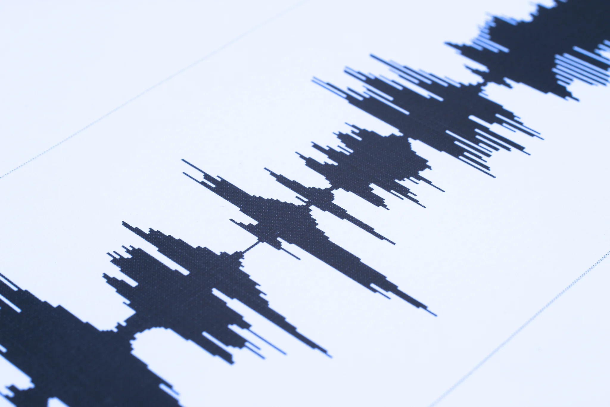 A graph measuring noise levels